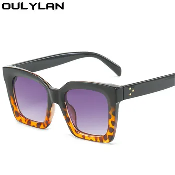 Oulylan Moda Praça Óculos de sol para Mulheres de 2022, a Marca de Luxo Designer de Óculos de Sol Oversized Homens Clássicos Gradiente de Óculos UV400 2