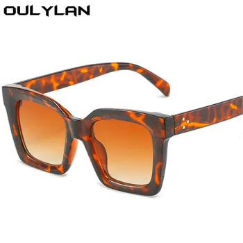 Oulylan Moda Praça Óculos de sol para Mulheres de 2022, a Marca de Luxo Designer de Óculos de Sol Oversized Homens Clássicos Gradiente de Óculos UV400 4