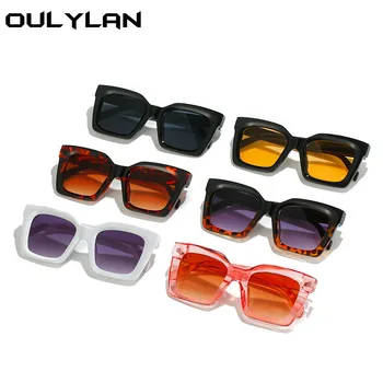 Oulylan Moda Praça Óculos de sol para Mulheres de 2022, a Marca de Luxo Designer de Óculos de Sol Oversized Homens Clássicos Gradiente de Óculos UV400 5