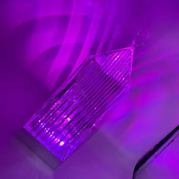 Pagode de Carregamento de Toque de Cristal Luz da Noite Criativo de Cabeceira Atmosfera Lâmpada de Trabalho de Decoração de Alta qualidade Lâmpada do Farol 0