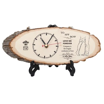 Para o Meu Amor Inovadoras DIY Relógio Home Office Enfeite Decoração Relógio de Madeira FOU99 5