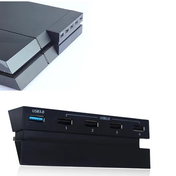 Para PS4 Console Playstation 4 Concentrador USB 3.0 de Alta Velocidade USB 2.0 Adaptador Hub USB Expandir Porta do Hub Jogo de Acessórios