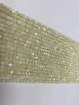 Pedra Natural jóias DIY ferradura parafuso branco marisco esferas gravado superfície de 2mm, 3mm, 4mm, comprimento 38cm 2