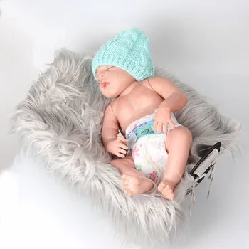 Pele de Bebê que recebe Cobertores 50*60CM de Fotografia de Recém-nascido Prop Tapete Meninas Panos Toalha de Bebê Dormir a Almofada da Sala de Tapete Macio 3