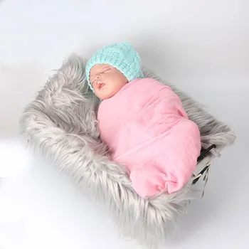 Pele de Bebê que recebe Cobertores 50*60CM de Fotografia de Recém-nascido Prop Tapete Meninas Panos Toalha de Bebê Dormir a Almofada da Sala de Tapete Macio 4