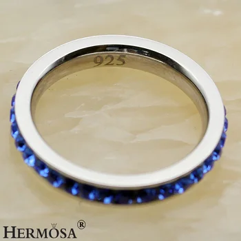 Perfeito Senhora De Design Grande Promoção Hermosa Jóias De Casamento BlueAmethyst Anéis Para As Mulheres Tamanho 8# 7# 1