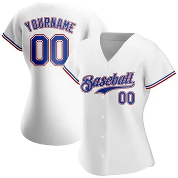 Personalizado de Beisebol Jersey Completo Sublimado Nome da Equipe/número de pessoas Fazer o Seu Próprio Botão para baixo de Camisas para Senhora da Festa de Aniversário de Aniversário
