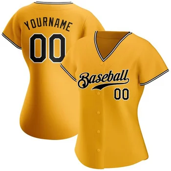 Personalizado de Beisebol Jersey Completo Sublimado Nome da Equipe/número de pessoas Fazer o Seu Próprio Botão para baixo de Camisas para Senhora da Festa de Aniversário de Aniversário 3