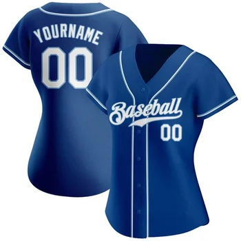 Personalizado de Beisebol Jersey Completo Sublimado Nome da Equipe/número de pessoas Fazer o Seu Próprio Botão para baixo de Camisas para Senhora da Festa de Aniversário de Aniversário 4