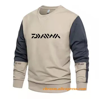 Pesca Daiwa Capuz Mens Sweats Plus Size, Moda, Patchwork Sportswear 