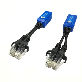 Ponto de entrada do Ethernet Cabo Divisor Conectores RJ45 Passivo de Alimentação Adaptador POE Combinador UPOE Kit de Cabos Para a Câmera do IP 1