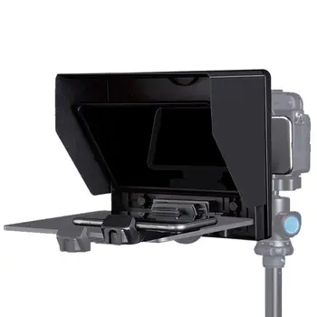 Portátil Teleprompter Definido por Smartphone, Tablet Auxiliar de Telefone do Suporte de Gravação de Vídeo Dobrável Teleprompter Kit