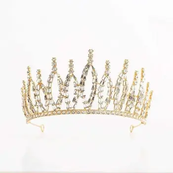 Prata da mulher Galvanoplastia Aniversário de Princesa Phoenix Coroa Vestindo Bolo Coroa Independente Embalagem Cabeça Atacado 4