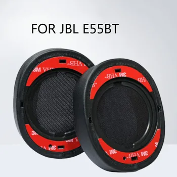 Protetores de ouvido sem fio bluetooth para JBL E55BT fones de ouvido E55BT fones de ouvido com esponja capas e tampas de couro