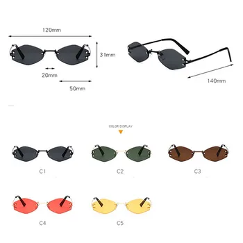 Q Retro Clássico Pequena Armação Óculos de sol das Senhoras Óculos Unissex, o Óculos de Homens, Óculos de Condução Oculos de sol Óculos de sol das Mulheres 5