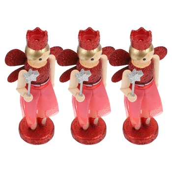 Quebra-Nozes De Natal Woodenfigure De Pé, Decoração De Escultura De Figuras Ornamentos Mini Madeira Ballet De Fantoches Bonecos, Estatuetas, 0
