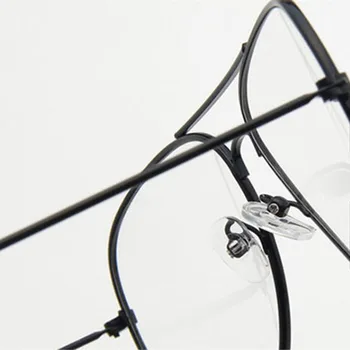 RBRARE de grandes dimensões Óculos de Armação de Quadro de Mulheres de Óculos Liga Espelho Plano Retro Metal Limpar Lente de Óculos de Armação Selvagem Óculos Gafas 4