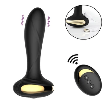 Remoto sem fio Massagem de Próstata Quente Vibrador Smart Aquecimento Sexo Anal Vibradores 10 Modos de G-spot Plug anal Vibrador Vibrador para Homens