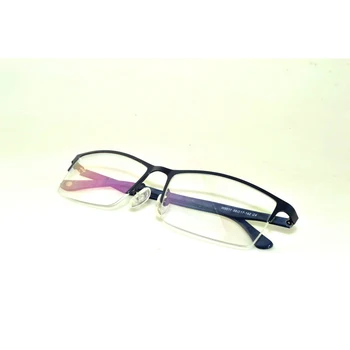 Retro Óculos de Leitura Rectangular, de cor Azul com estrutura de Metal Ótica, Óculos para Homens Mulheres Ultraleve de Negócios+1 +1.5 +2 +2.5+3 +3.5 +4 3