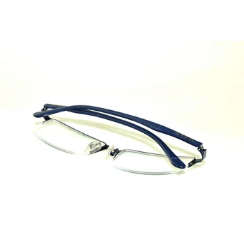 Retro Óculos de Leitura Rectangular, de cor Azul com estrutura de Metal Ótica, Óculos para Homens Mulheres Ultraleve de Negócios+1 +1.5 +2 +2.5+3 +3.5 +4 4