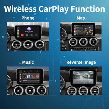RMAUTO sem Fio Apple CarPlay NTG5.0 Sistema para a Mercedes Benz GLE GLS 2016-2018 Android Auto Link de Espelho do AirPlay Acessórios do Carro 1