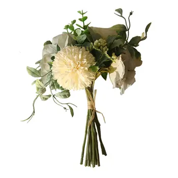 Rosa secas buquê de Noiva decoração de flores artificiais falso planta buquês seco bouquets, decoração de fotografia adereços 0