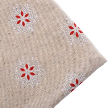 Roupa de cama em algodão Tecido em Patchwork Para Materiais de Costura Bordado Tecido Para a Almofada do Sofá Boneca de Pano de Saco Para o Natal de Neve 50x145cm 1