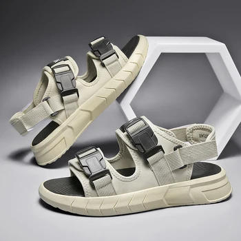Rápido-Tecido de secagem de Sandálias 2022 Verão dos Homens Novos Sapatos Casuais Exterior Praia Legal Sapatos masculinos Moda Confortável antiderrapante Sapatos