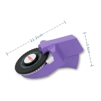 Rótulo Mundo multicolor Relevo C101 substituir motex e101 Mini DIY Manual máquina de escrever máquina de ajuste para 9mm 3D relevo rótulo de Fitas 2
