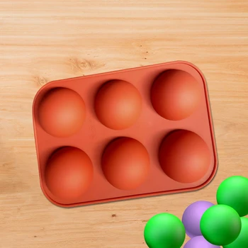 Semi-Esfera de Silicone Cozimento Molde para Assar em 3D Bakeware de Chocolate Meia Bola Esfera Molde Cupcake Pan Bolo de DIY Muffin Ferramenta de Cozinha 3