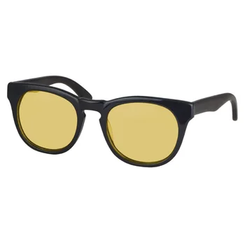 SHINU Mulheres de óculos de sol polarizados miopia prescrição de moda de madeira óculos de sol de acetato de tamanho grande visão noturna de condução óculos homens 3