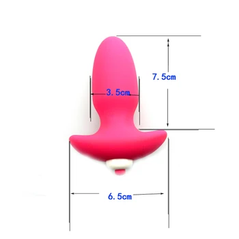 Silicone Anal com Vibrador Anal Plug anal Adultos Salto Ovo Velocidade do Ponto de G Ânus Ficha de Vibração do Plug Anal Brinquedos Sexuais para Homens e Mulheres O3 2
