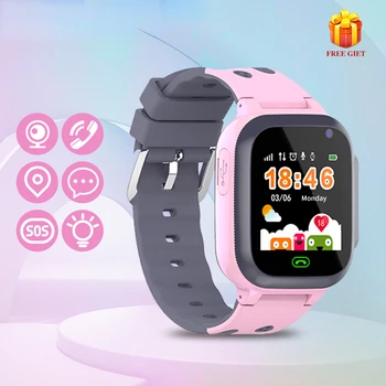 Smart Watch Sim Cartão de Chamada de Telefone Smartwatch Para Crianças SOS Foto Câmera à prova d'água LBS Localização Tracker Presente IOS Android