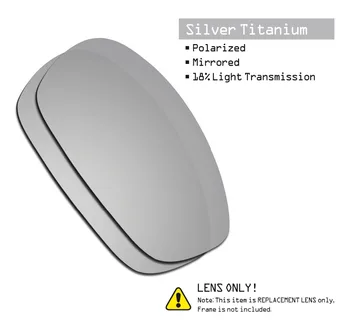 SmartVLT 3 Pares de Óculos Polarizados de Substituição de Lentes para Oakley Split Jacket Stealth Preto & Prata Titanium & Amber Brown 2