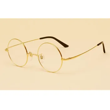 Super Leve, 60 Vintage Rodada de 50mm Dobradiças de Mola, de John Lennon, Armações Completo Rim miopia Rx capaz de Óculos