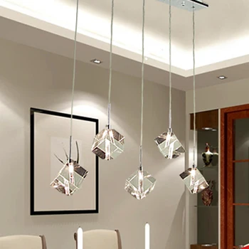 T Transparente Crystal LED, Sala de Jantar, Bar Pingente de Luz Moderno da Moda Lâmpadas Para Casa, Sala de estar Simples e Criativo frete Grátis