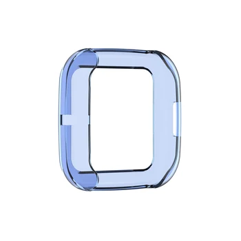 Tela Transparente TPU macio claro estojo de Proteção Para o Fitbit Versa 2 Smart Watch Protetor de Tela Tampa à prova de choque de Ultra-fino 5