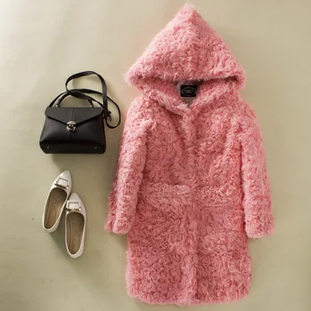 tempo real cordeiro casaco de peles com pêlo capa 100%natural sheeps parentes real casacos de pele para as mulheres casaco de inverno mulheres