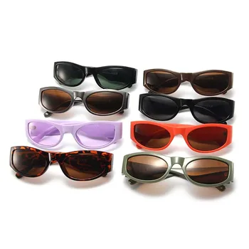 Tendência Pequena Moldura Oval Óculos De Sol Das Mulheres Da Marca De Luxo Nova Moda De Olhos De Gato De Óculos De Sol Vintage Feminina De Óculos Tons 4