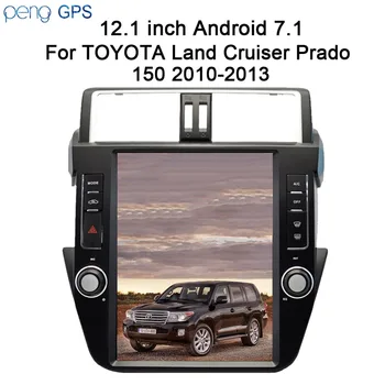 Tesla estilo 2 din Android 7.1 auto-Rádio Estéreo de Navegação GPS Para TOYOTA Land Cruiser Prado 150 2010-2013 nenhum Leitor de DVD unidade Central