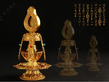 Tibetano budista tântrico puro esculturas de bronze Iniciações pote de Longevidade de Aquário O pote kwok-pão no pote