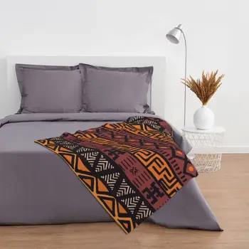 Tribal africano Padrão de Lançar um Cobertor de Lã Jogar Cobertor BedBlanket Softblanket flanela Quente da cama, Em Casa, viagens Adulto criança 3