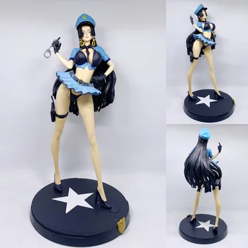 Um Pedaço de Anime Figura de Boa·Hancock Uniforme da Polícia de PVC Bonito Sexy Girl Anime Figura de Brinquedo Hentai Modelo de Bonecos Adulto Coleção de Presente