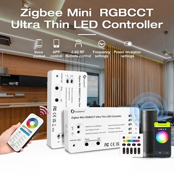 Venda quente GLEDOPTO Zigbee 3.0 DC5-24V Mini RGBCCT RGB LEVOU Luz Strip Controlador de TV Backlight de Iluminação da Cozinha de Trabalho Com Alexa Vo 0