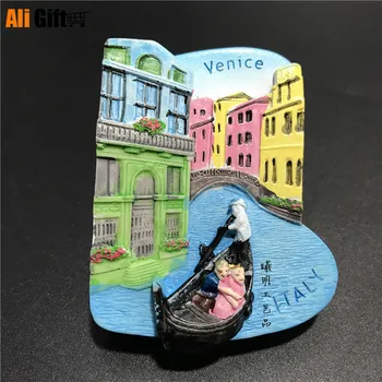 Veneza Europeia de Roma, Itália Turismo Cenário Ímã de Geladeira 3D Ímã de Geladeira Adesivo de Viagem Lembrança de Cozinha, Decoração Home
