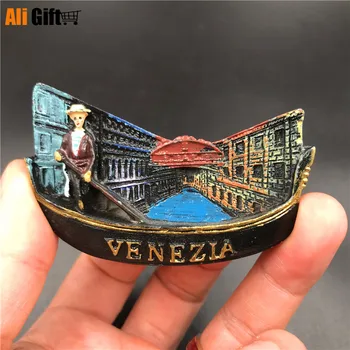 Veneza Europeia de Roma, Itália Turismo Cenário Ímã de Geladeira 3D Ímã de Geladeira Adesivo de Viagem Lembrança de Cozinha, Decoração Home 3