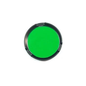 Verde Lente de Vidro Com Filtro de Plástico de Caso Para P T S M a Série Lanterna LED com a Cabeça Thread 0