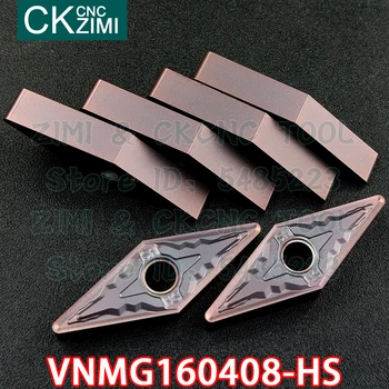 VNMG160408-HS VNMG 160408 HS de pastilhas de torneamento Externo pastilhas de ferramentas de Máquinas CNC do Metal torno de ferramentas de aço inoxidável 0