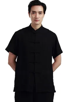 Xangai História chinês tradicional roupas para homens tai chi camisa masculina étnicas chinesas de vestuário tangzhuang Superior de Kungfu Camisa de Homem