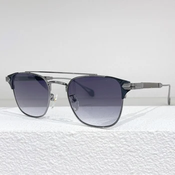 Z25 Estilo Alemanha Titânio Puro Luxo Duplo Óculos de sol Original Moda masculina Solar, Óculos de Mulheres Oval Óculos com Originais 1